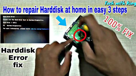How To Repair Hard Disk Hard Drive Error Fix Hdd Error Tech With King Youtube