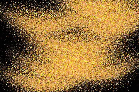 Gold Glitter Explosion Splashes Of Golden Particles Abstract Grainy