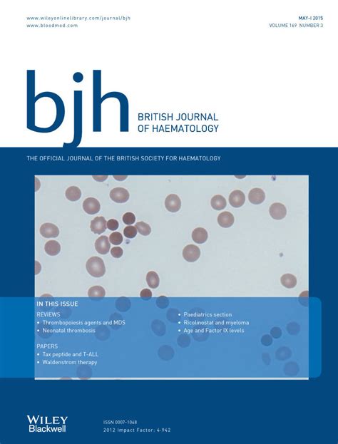 British Journal Of Haematology Wiley Online Library