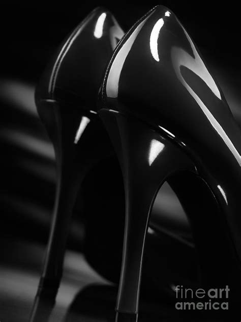 Sexy Black High Heel Shoes Closeup Photograph By Maxim Images Exquisite