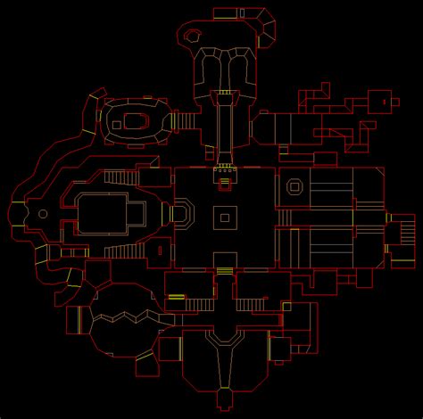 Pc Doom Ii Level 17 Tenements Level Map