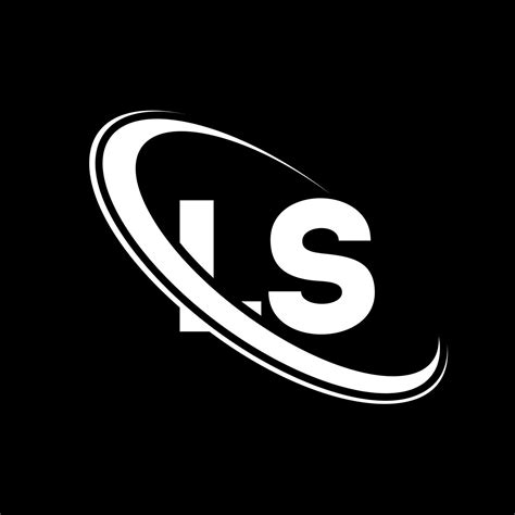 Ls Logotipo Ls Projeto Letra Ls Branca Ls Design De Logotipo De