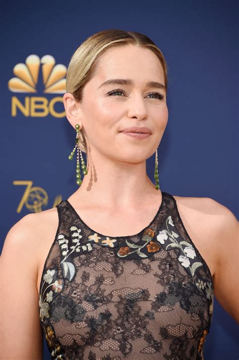 Her father was a theatre sound engineer and her mother is a businesswoman. Emilia Clarke: 2018 Emmy Awards -03 | GotCeleb