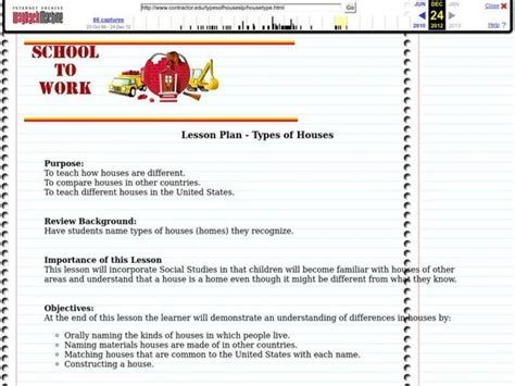 Types Of Houses Lesson Plan For 3rd 7th Grade Lesson Planet