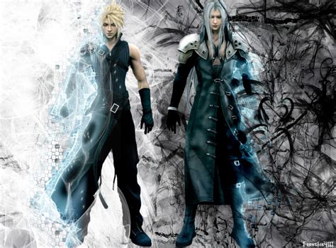 Ff7 remake wallpapers by @raijinken13. Neku n Joshua (Twewy) vs Cloud n Sephiroth (Final Fantasy ...