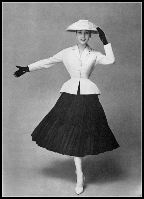 1947 Renée Breton Wears Christian Diors Iconic Bar Suit In 1957