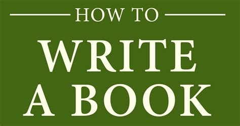 Once your new pal gets out of prison, you will be one of the few persons he/she knows and. How to Write a Book: Even if You Don't Know What to Write ...