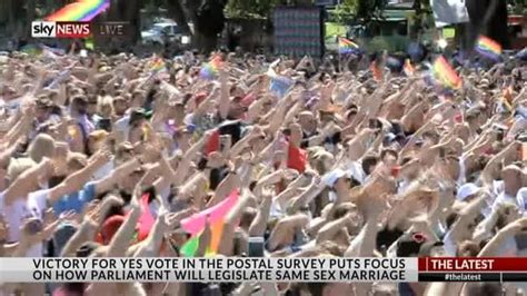 same sex marriage vote results australia world reacts with pride
