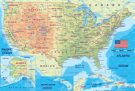 Printable Map of USA Regional and Cities | New York City Map | NYC Tourist