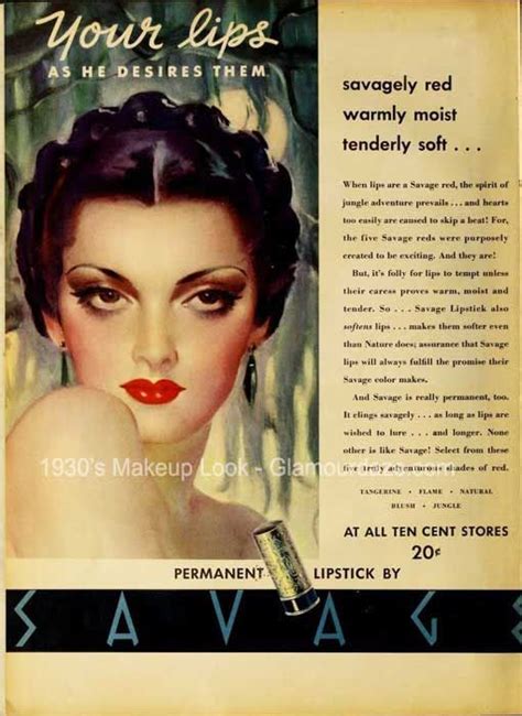 The History Of 1930s Makeup 1930 To 1939 Glamour Daze Vintage