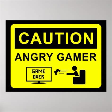 Funny Gamer Poster
