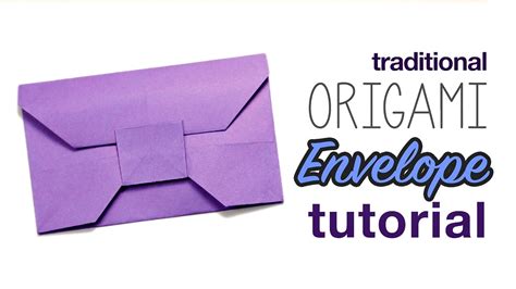 Traditional Origami Envelope Tutorial Diy Paper Kawaii Youtube