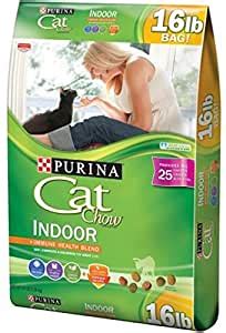 Cat food made with dietary fiber and enough moisture is best for hairball. Amazon.com : Best Cat Food Purina Chow 16 lb Indoor ...
