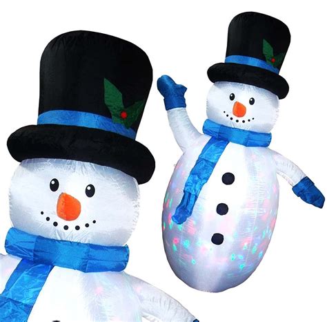Faça seus personalizados em casa, monte uma super festa e arrase! Boneco de Neve Inflavel Natal Com Led Colorido Grande 2m ...
