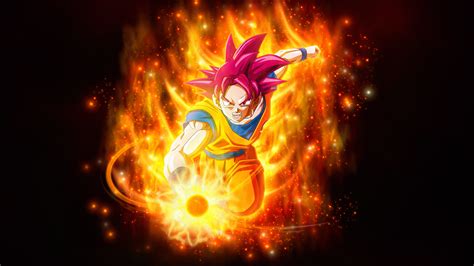 Super Saiyan Dios Goku 4k Dragon Ball Super Fondo De Pantalla