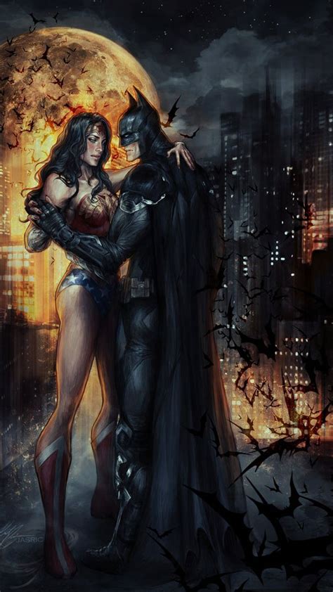 Superhero Romance At It S Best Batman Wonder Woman Batman Artwork