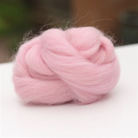 Pink Needle Felting Wool Lincolnshire Fenn Crafts