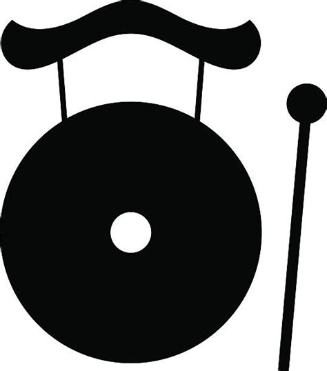 Gong Silhouette Illustrations Royalty Free Vector Graphics And Clip Art