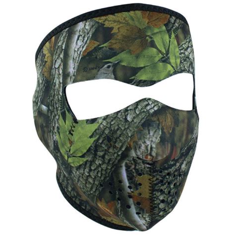 Zan Headgear Wnfm238 Neoprene Forest Camo Full Face Mask