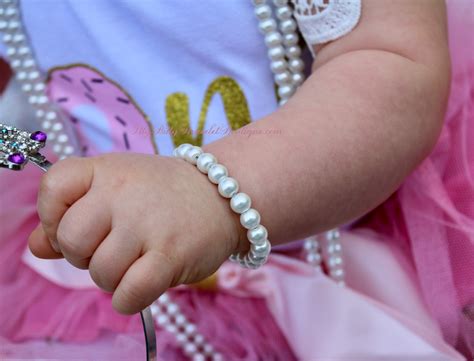 Baby Girl 1st Birthday T Pearl Bracelet With Birthday Card Etsy