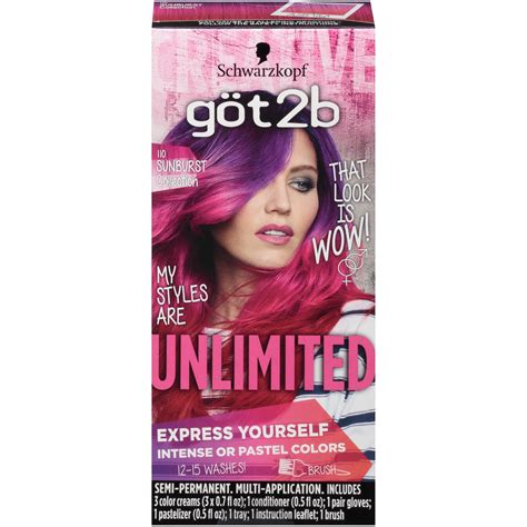 Buy Schwarzkopf Got2b Unlimited Semi Permanent Hair Color 110 Sunburst