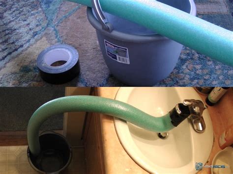 Bathtub shower attachment tub to conversion heads. Use a Pool Noodle as a Faucet Hose Attachment - HomeHacks