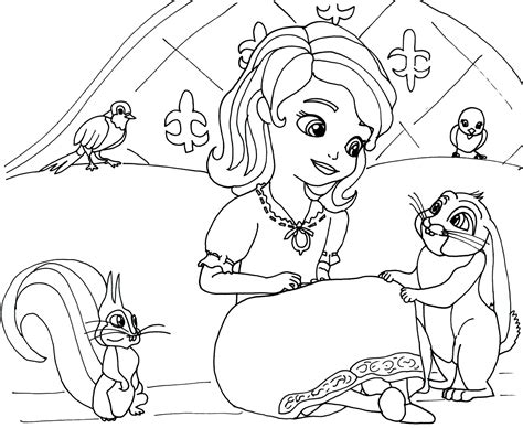 Sofia The First Coloring Pages Coloring Home