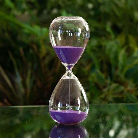 Freestanding Hourglass With Purple Sand 60 Minute Justhourglasses