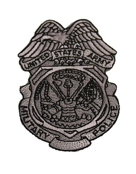 Mp Badge Patch Iron On Military Police Regimental Association