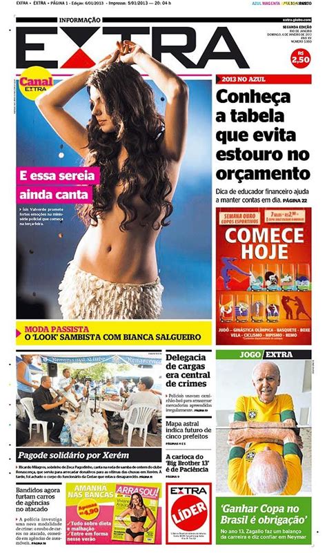 Capas Do Jornal Extra Extra Online Capa Jornal Jornalismo Primeira Pagina