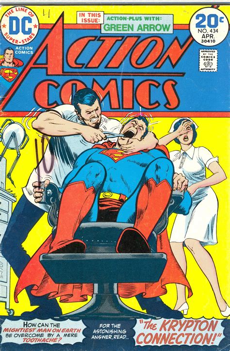 Crazy Comic Covers Action Comics 434 The Krypton