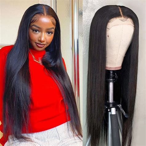 Pre Plucked X Lace Front Wigs Straight Human Hair Tinashehair
