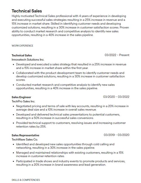5 Sales Engineer Resume Examples With Guidance