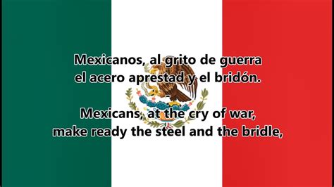 National Anthem Of Mexico Himno Nacional Mexicano ES EN Lyrics YouTube