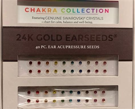 Chakra Collection Kit 24k Gold Charka Color Genuine Swarovski Crystals