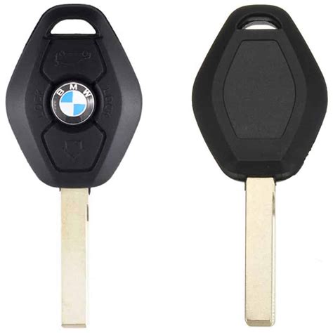 Bmw Replacement 3 Button Remote Car Key Fob Case With Hu92 2 Track