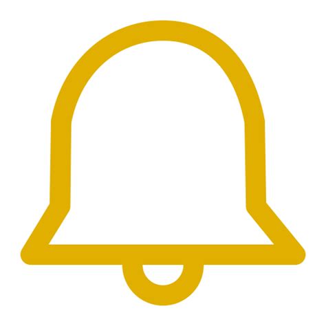 Yellow Notification Bell Icon Png Symbol