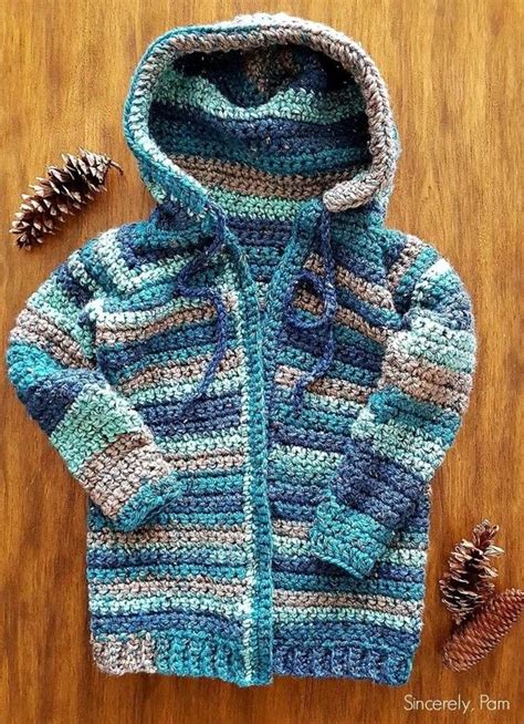 Pin By Sue On Crochet Crochet Toddler Crochet Hoodie Baby Sweater