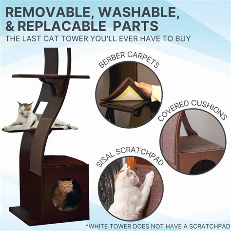 Lotus Cat Tower A Modern Cat Tree The Refined Feline