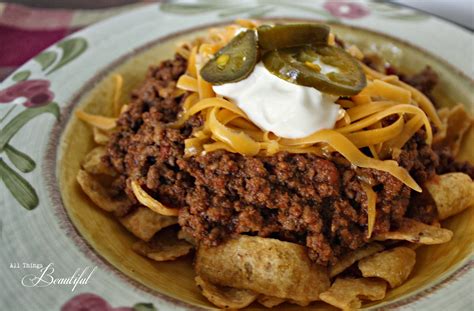 All Things Beautiful Frito Chili Pie And My Secret