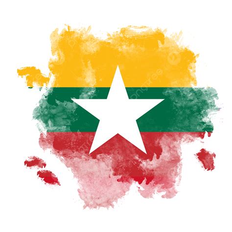 미얀마 국기 Saebgraphic 알리레자바야트 미얀마 Png 일러스트 및 Psd 이미지 무료 다운로드 Pngtree