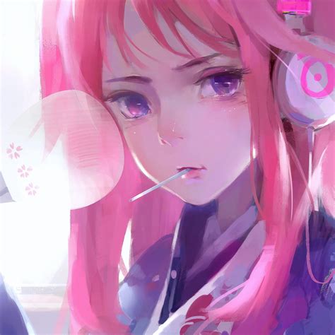 Get Pink Anime Girl Aesthetic Desktop Wallpaper Png Anime Hd Wallpaper