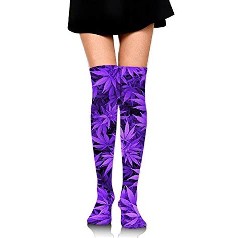Fashionably Functional Why Weed Print Thigh High Socks Are The Best Investment