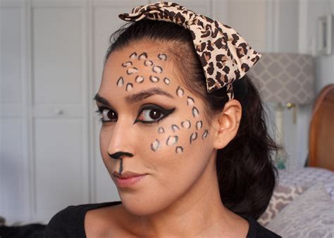 Pretty Leopard Makeup Tutorial For Halloween Domesticated Me