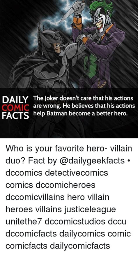 Daily The Joker Doesnt Care That His Actions Comic Are Wrong He