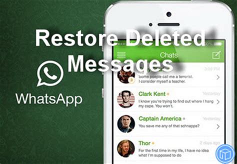 How to restore deleted whatsapp messages without backup & uninstall or with backup & uninstall. Is it possible to open deleted WhatsApp messages on iPhone?