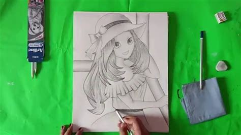 Anime Drawings In Pencil Girl