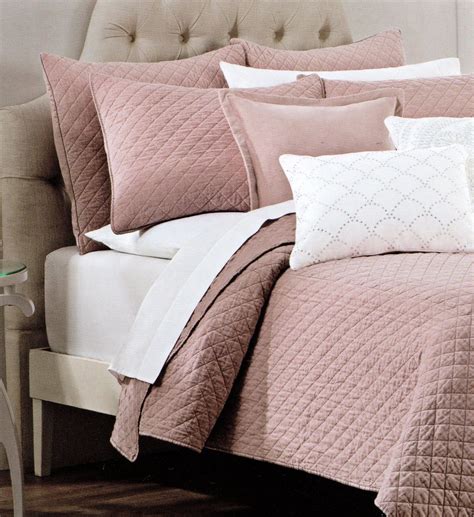 Online Store Tahari Home Luxury Glamour Bedding Velvet Diamond Soft Dusty Rose Quartz Pink