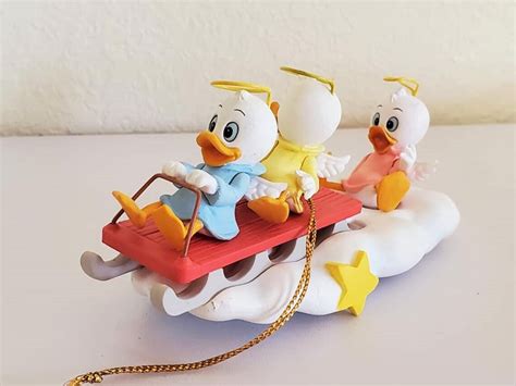 Vintage Grolier Disney Huey Dewey And Louie Christmas Ornament Etsy Uk