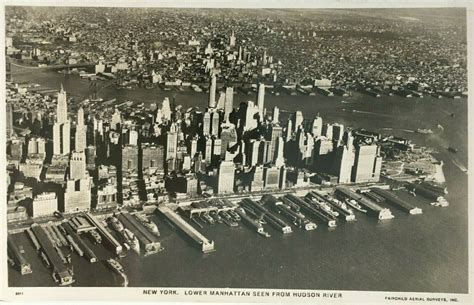 Old New York In Postcards 21 1920 And 30s New York City Aerial Images